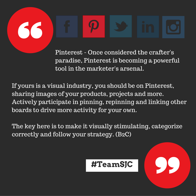 marketingsjc's tweet photo. .@Pinterest is no longer just a place for crafters. It's a huge #marketing opportunity for your #smallbiz. https://t.co/ThulRX4qA6