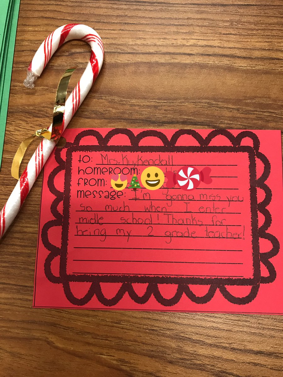 A holiday treat from a former student makes today that much sweeter! Thank you, <a href="/MJEjags/">Jenks Elementary</a> Student Council for a cheerful way to raise funds for our wonderful school. 💜