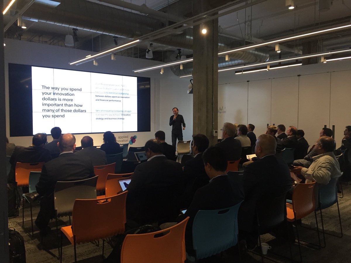 .<a href="/JesseMaula/">Jesse</a> from <a href="/Idean/">Idean</a> kicking off #CWIN17 in San Francisco #AIESanFrancisco with a powerful idea: « The way you spend your Innovation 💵 is more important than how many of those 💵 you spend. »