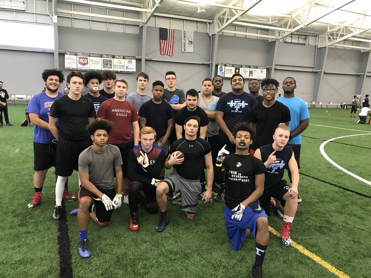 TrumanFootball's tweet photo. Here at Legacy Football with 20 future Griffins! https://t.co/8C6iWlE66S