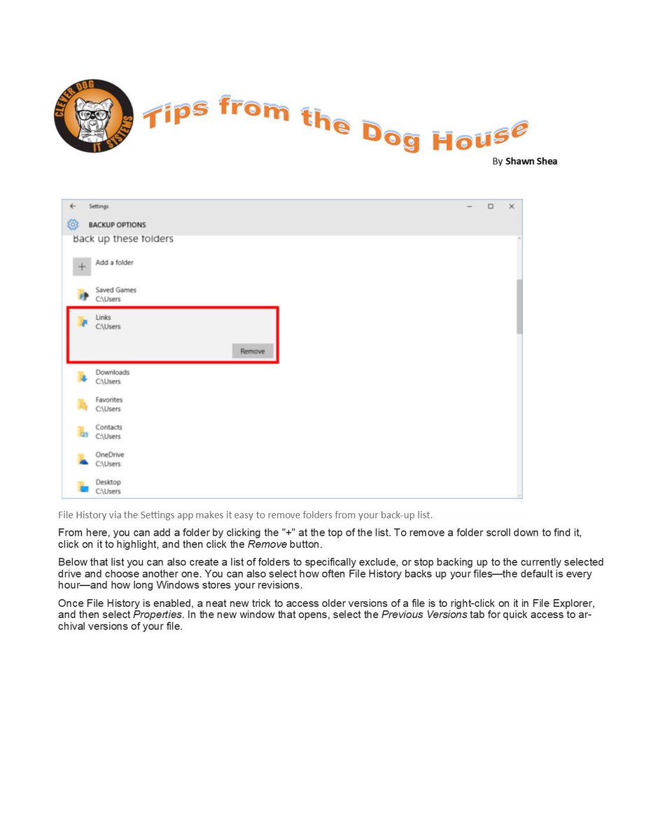 CleverDogIT's tweet image. #tipsfromthedoghouse #windowsbackup