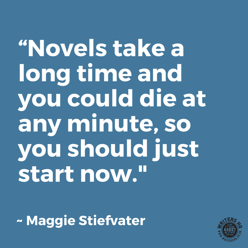 writers_hq's tweet photo. Words of wisdom from @mstiefvater #WriteTip https://t.co/BibogPgRaW