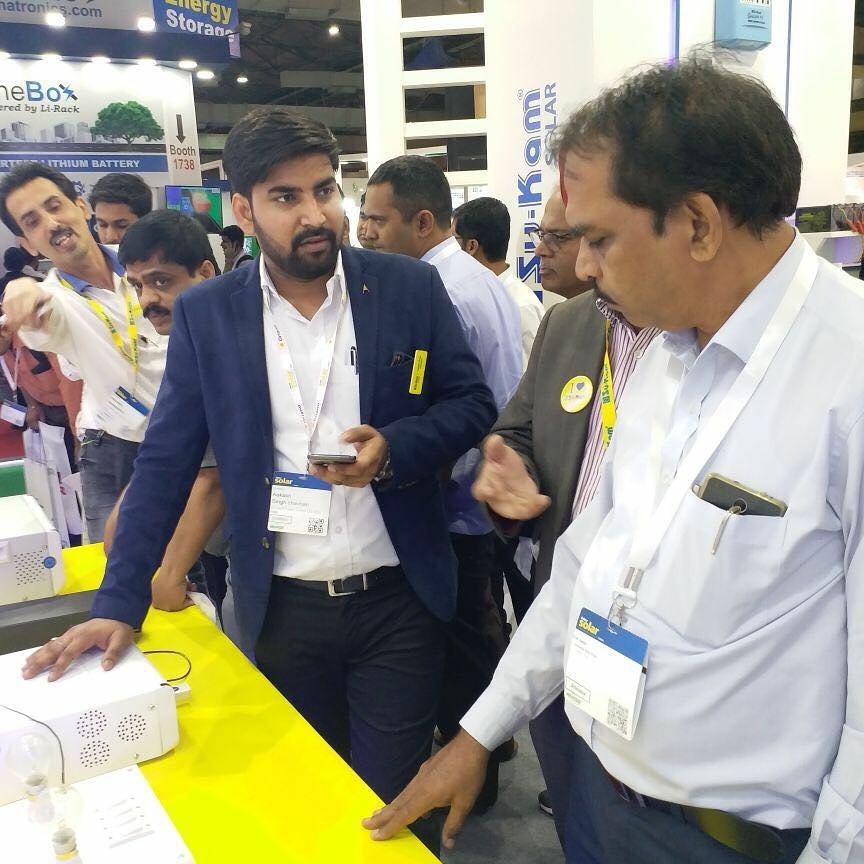 SukamIndia's tweet photo. #Day3 : A huge crowd at the third and last day of @Intersolar Exhibition at Su-Kam booth no. 1831.
Technology at its best..!! Engaging more & more people..!!
#SolarEnergy #RenewableEnergy #SukamSolar
#Intersolar2017 #GoSolarWithSukam https://t.co/asRNleQfgC
