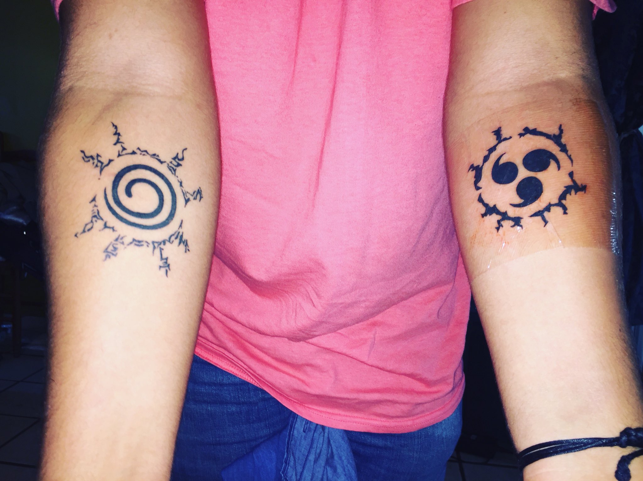 2. "Naruto" and "Sasuke" friendship tattoo - wide 2