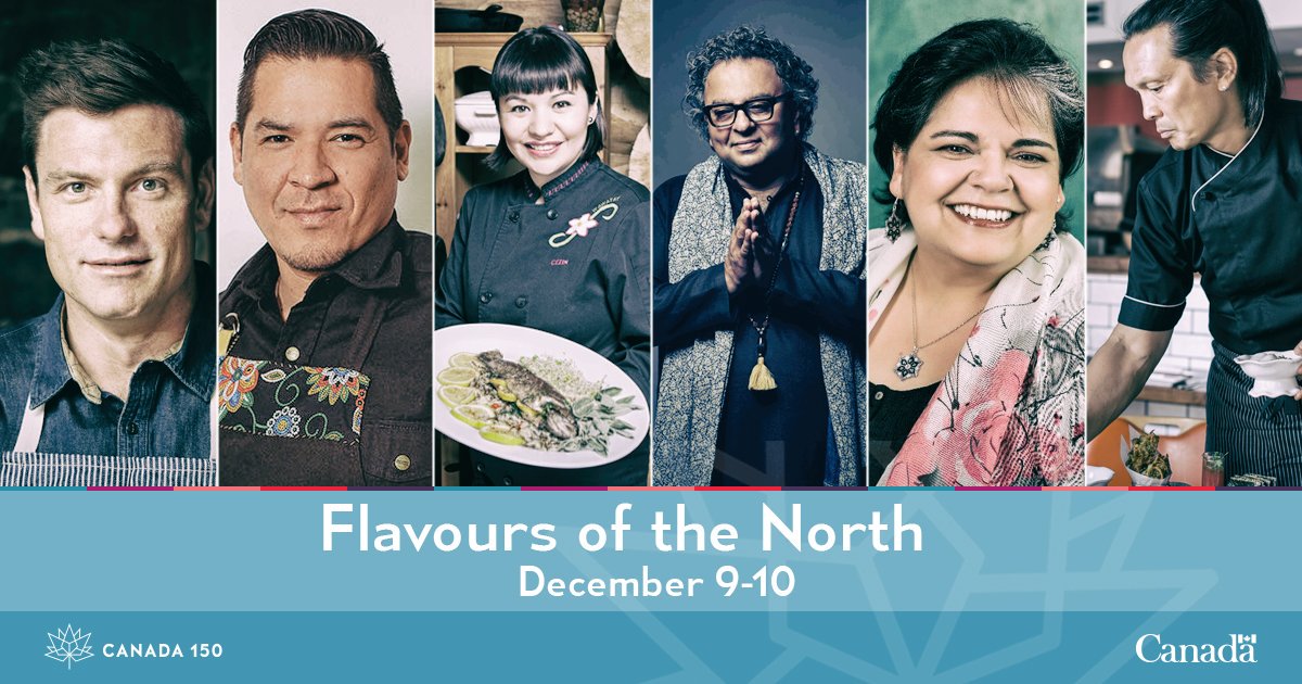 Mark your calendars, Foodies! On December 9th and 10th, from 1:00 – 4:00 p.m., Parliament Hill will host Flavours of the North, a FREE northern food tasting event as part of the #Canada150 closing celebrations. ow.ly/Bfge30h489S