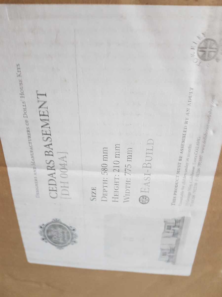 DollsHouseStore's tweet image. #DealOfTheDay Cedars basement £99 flat packed and bare wood depth 580 mm height 210 mm width 775 mm collection only.