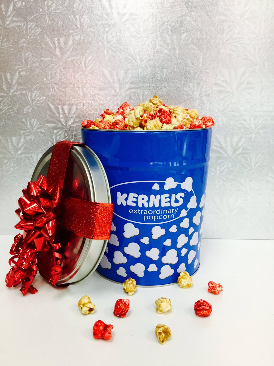 Br31Hamilton's tweet photo. Give the gift that keeps giving🎁 Purchase a tin filled with any flavour and it can be continually refilled with any flavour at 1/2 price!                           #kernelspopcorn #tistheseason #holidayshopping #giftideas #christmascheer https://t.co/Shn7WvqGQD
