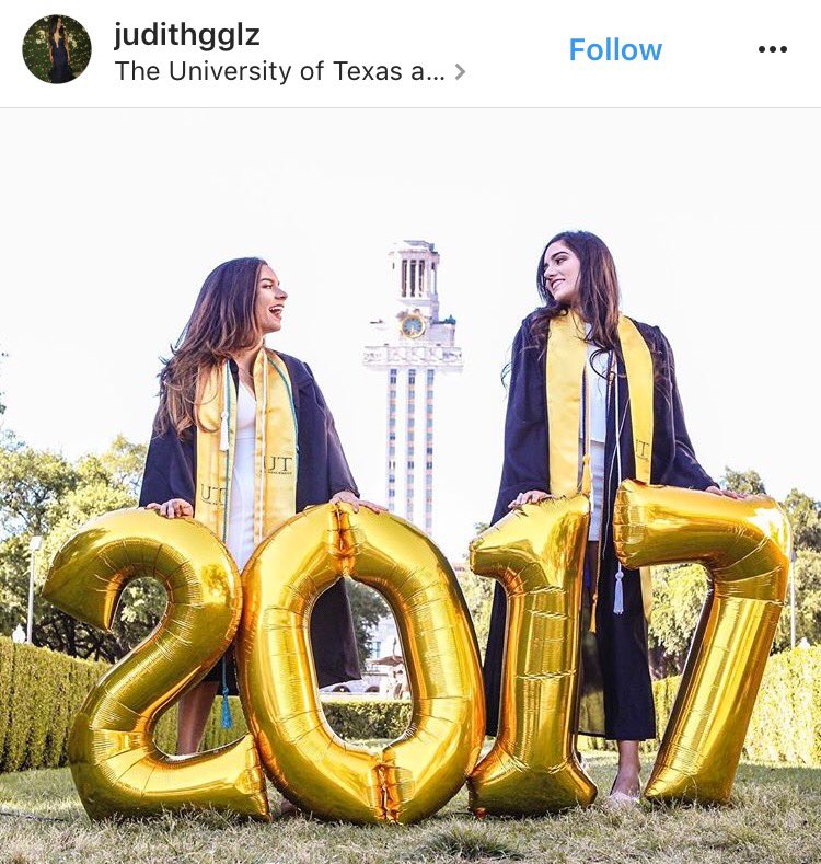 UTAustin's tweet image. We saw some great photos during Spring Commencement. As we gear up for Fall Commencement on 12/9, use #UTgrad17 to share your grad pics🎓🤘 #TBT