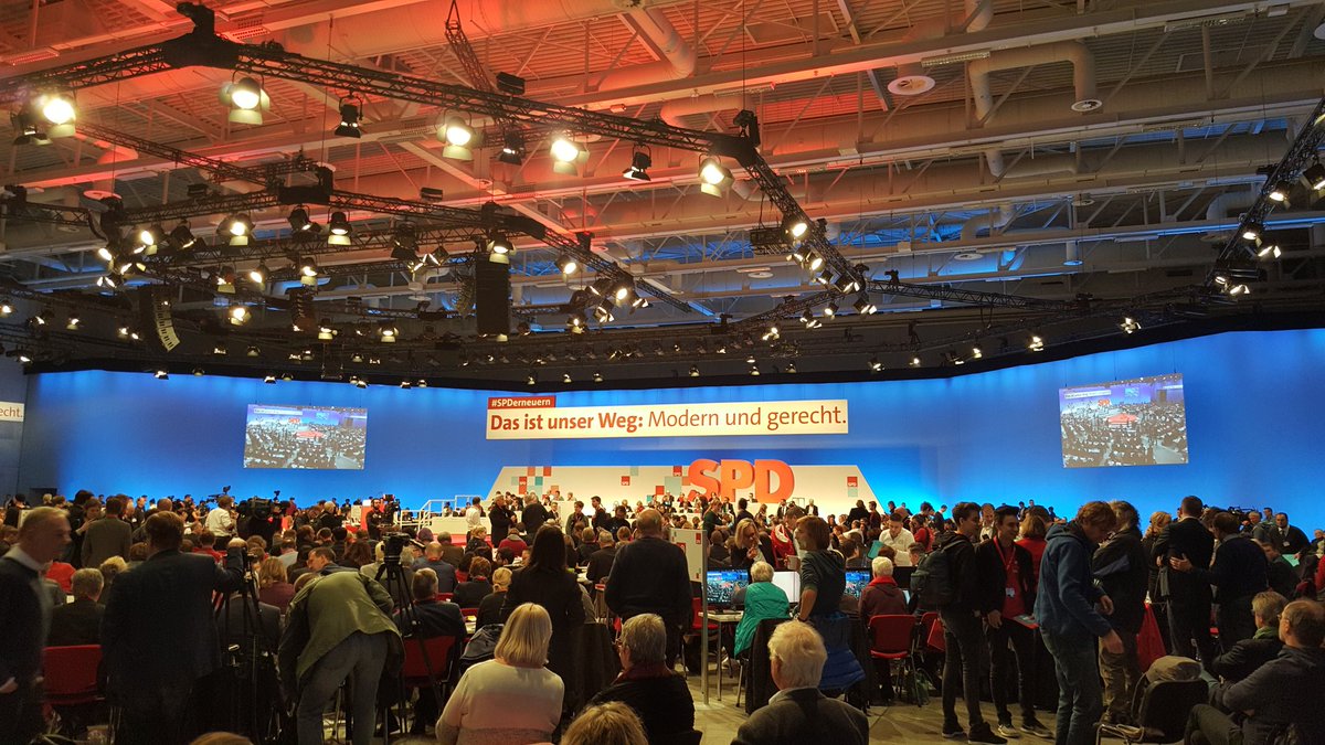 Die Wahl des Parteivorsitzenden der SPD läuft. #spdbpt17 #spdbpt2017 #SPDerneuern