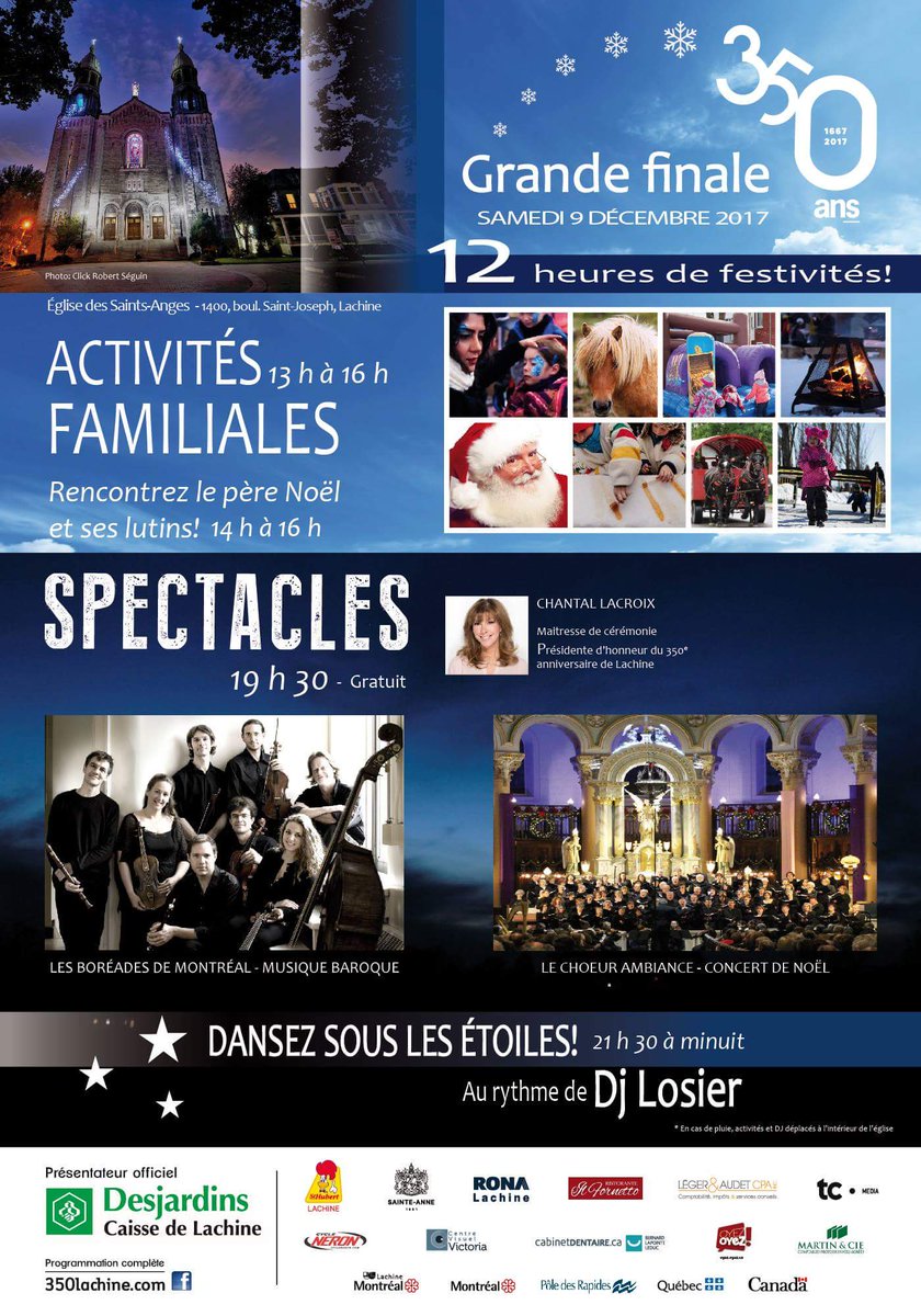 RUIStPierre's tweet image. Ne ratez pas la grande finale du 350e de Lachine!