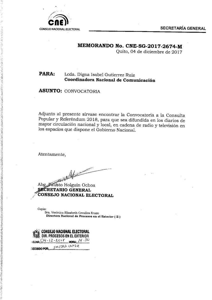 Consulado Ec Londres Sur Twitter El Cnegobec Con Fecha 04 De