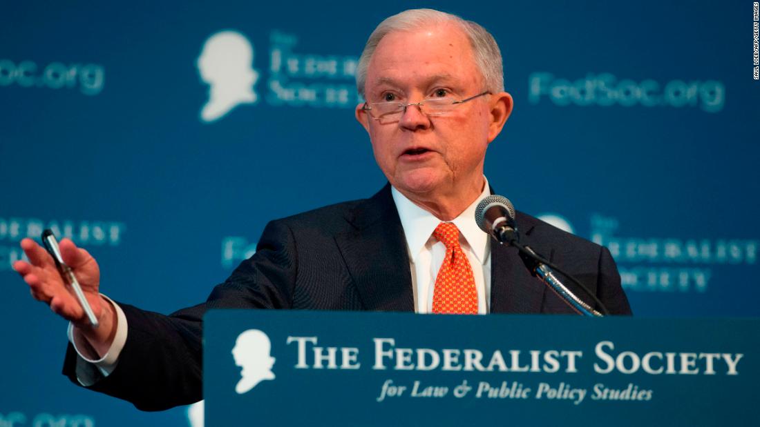 CNN's tweet photo. In 1999, Jeff Sessions -- then a senator from Alabama -- said it was possible that then-President Bill Clinton had committed obstruction of justice https://t.co/znYUIlFwY1 https://t.co/MuqqmPMnmS