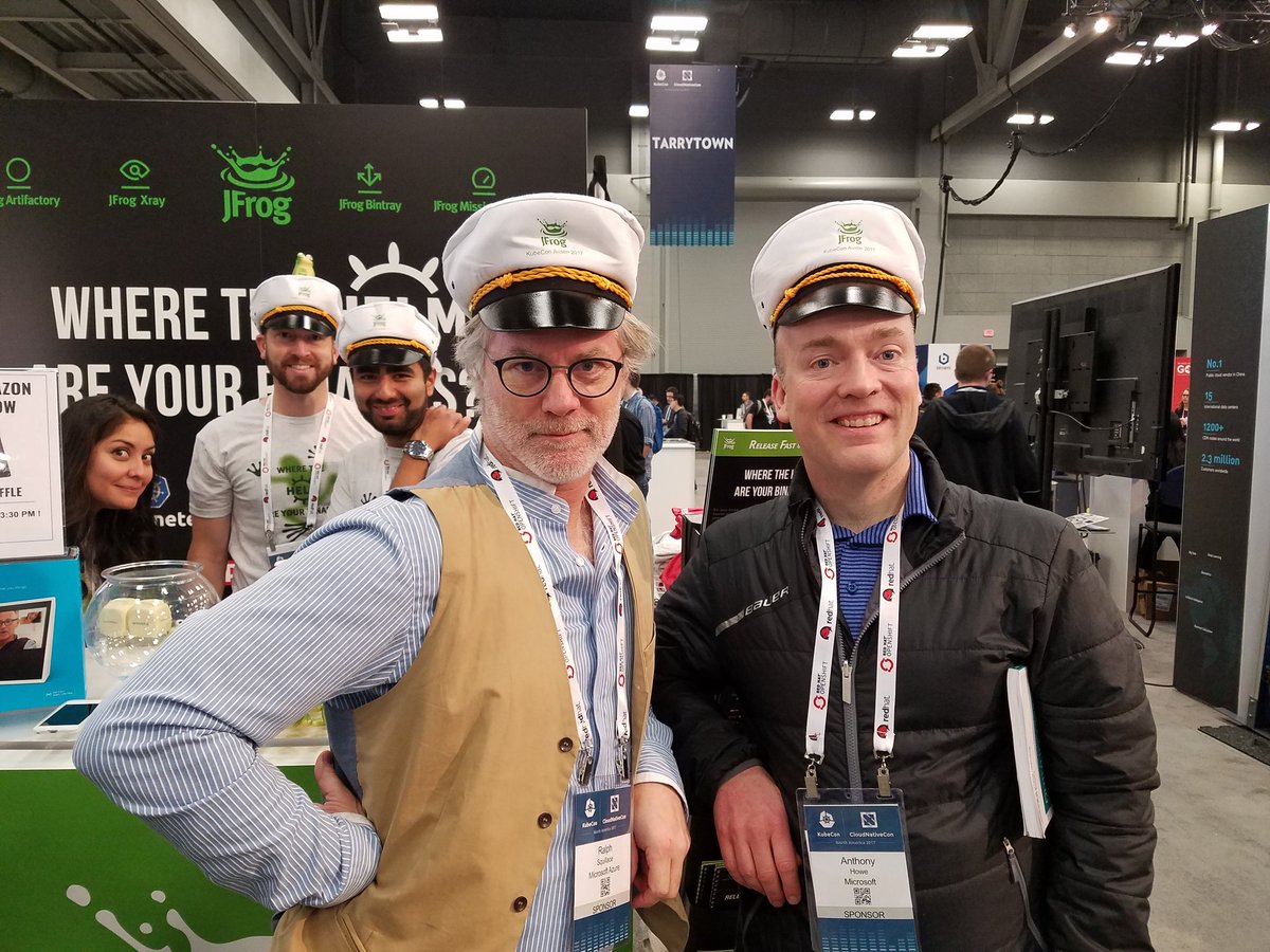 theanthonyhowe's tweet photo. With our friends @jfrog #kubecon https://t.co/NTOM88d8rm