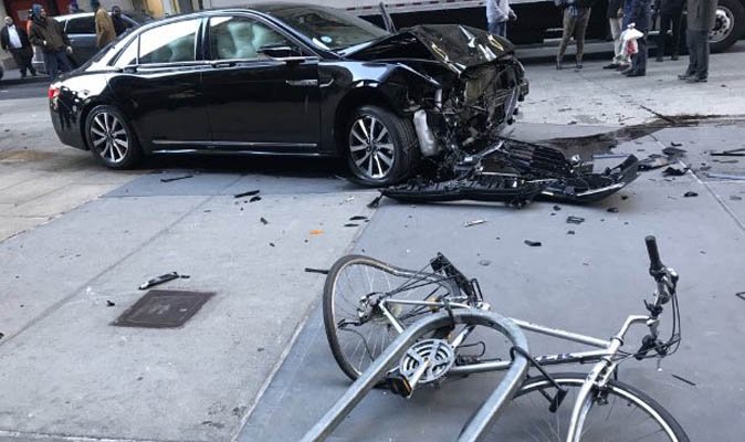 Driver rams car into people near World Trade Center in lower Manhattan (Terrorism?)