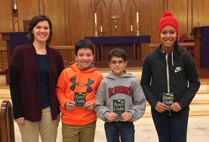 Librarystm's tweet image. November&apos;s TOP Readers! Congratulations Sawyer, Jack and Lia! So proud of you for all of your hard work. Happy holiday reading to everyone in our StM Family!