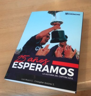 Pronto seremos punto de venta oficial del libro del gran Capitán “25 años esperamos” <a href="/LMusrri/">Luis Edo Musrri @LMusrri</a> y <a href="/AntunezSilva/">Cristopher Antúnez S</a> en regiones. 

Pronto daremos mayor información.