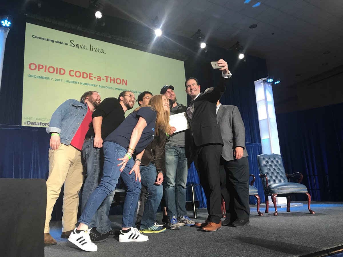 dmessing's tweet image. oPad wins the usage track for #dataforopioids from @alteryx