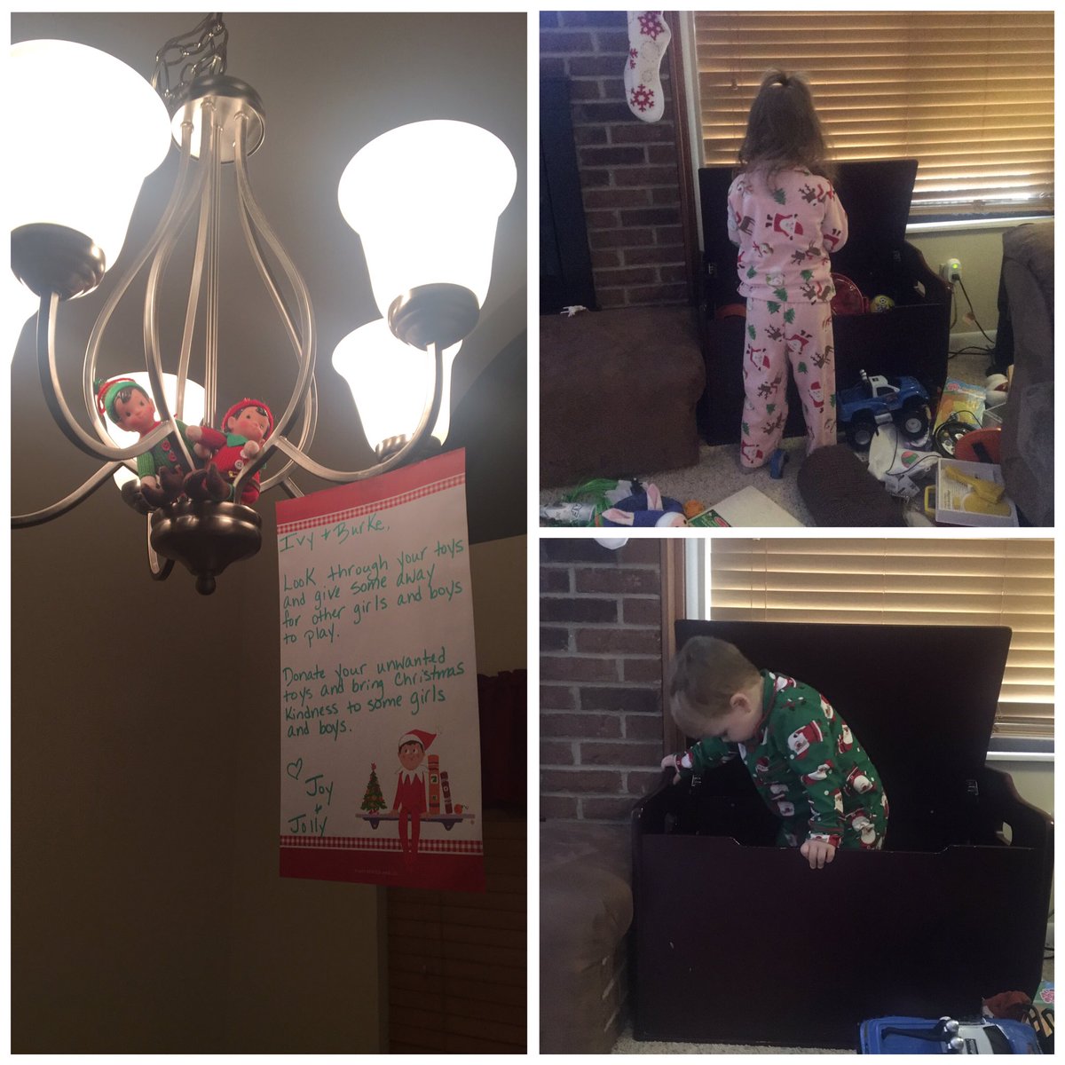 MommaBundyx2's tweet photo. Donate some of your toys to other little girls and boys! #elfontheshelf #kindnesselves #randomactsofkindness #operationcleanouttoybox https://t.co/Tkk3xhThuQ