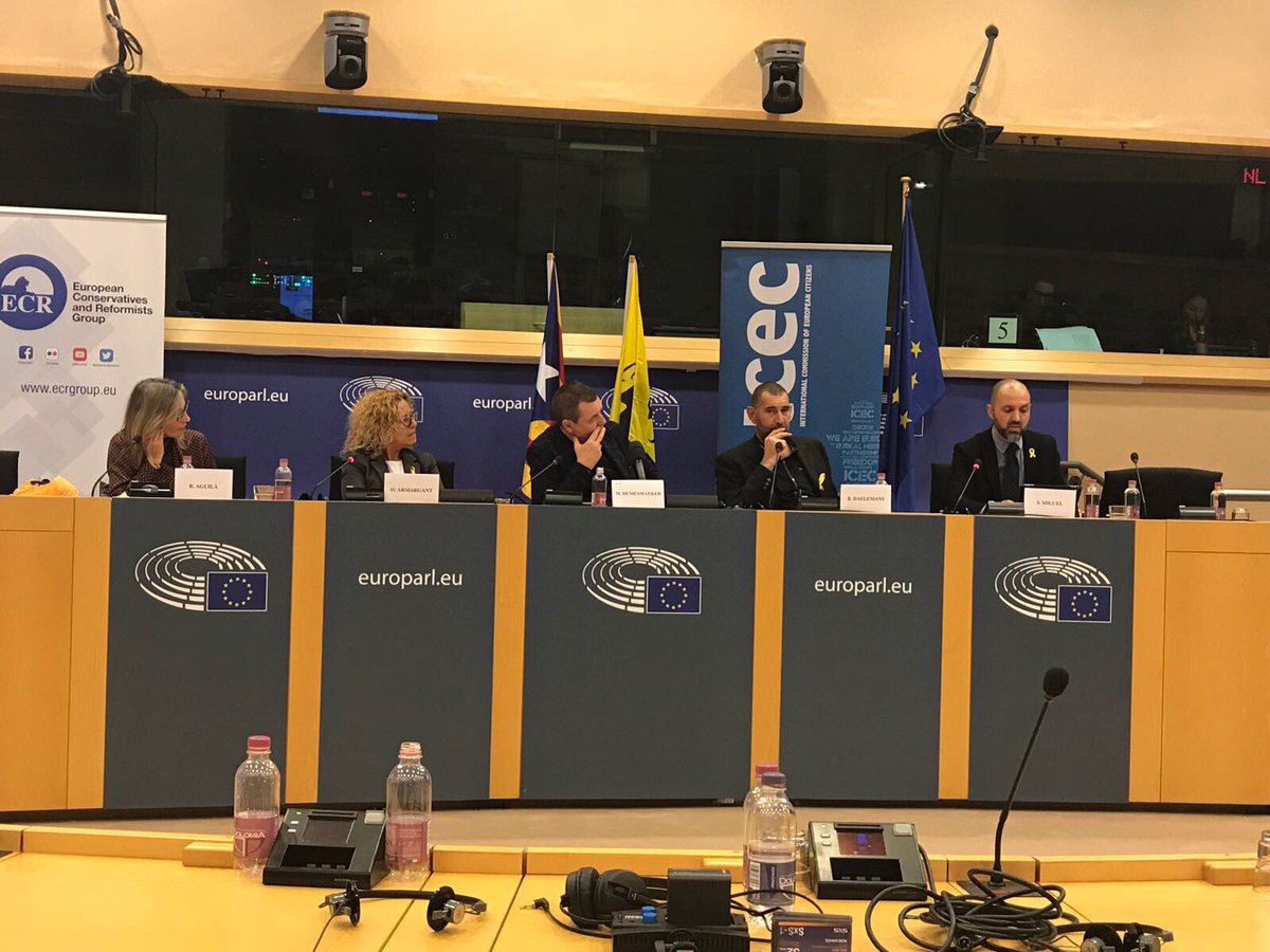 amargant_olga's tweet photo. He tingut l’honor de poder denunciar al @EUparliament la vulneració de drets humans que patim els catalans #WakeUpEurope https://t.co/nCkNqptAa5