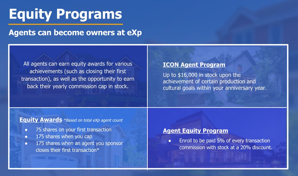 AGNTInc's tweet photo. #Agents &amp; #Brokers earn #Equity @eXpRealty - #cloudoffice #gamechanger #Avatar #tech #OTC $EXPI https://t.co/dRUH6lIqCY
