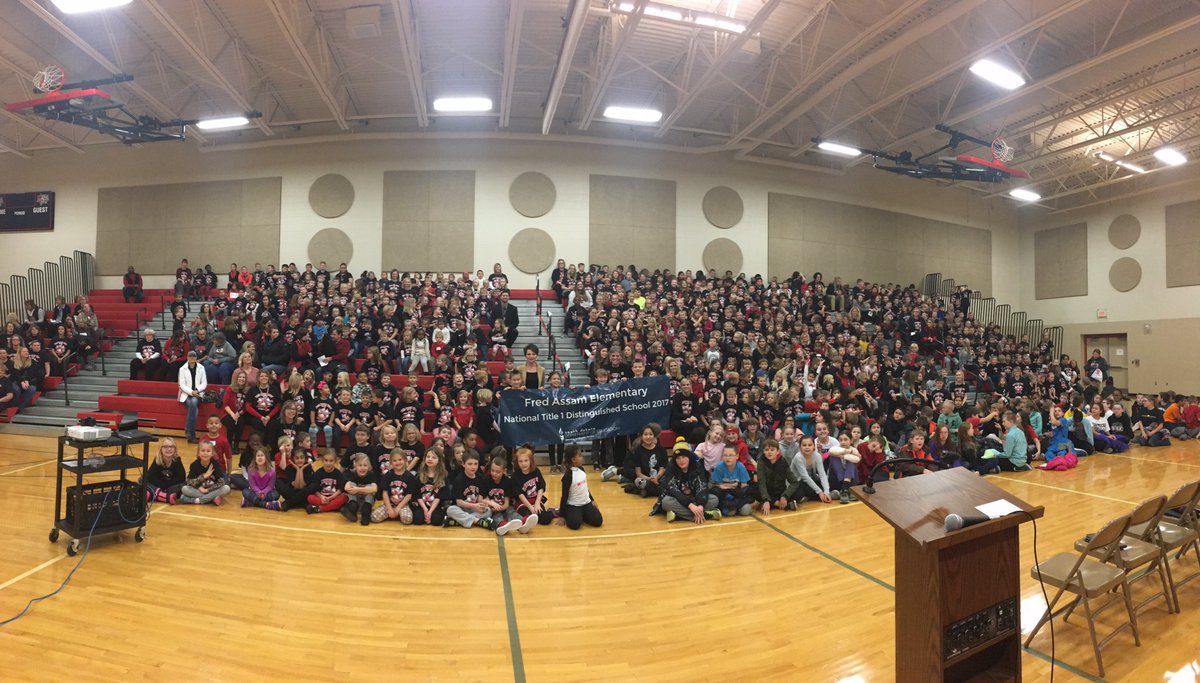 AbbyJavurek's tweet photo. Congratulations to Fred Assam Elementary in Brandon Valley! One of only two schools in SD to be recognized as a National Title I Distinguished School. Keep up the great work! #SDDOE #QualityEducation https://t.co/DmKa22CYUo