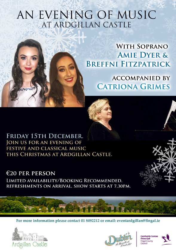 #discoverfingal An evening of Music at with Amie Dyer &amp; Breffni Fitzpatrick accompanied by Catriona Grimes goo.gl/zvCL7j