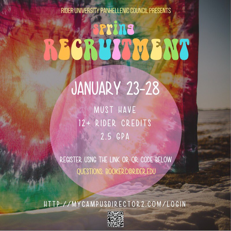 RiderGreekLife's tweet photo. Spring Sorority #Recruitment is just around the corner! ✨ RT to tell your friends! 

Signup here: https://t.co/D7o8UFnTg6 https://t.co/AXEgWO5r6b