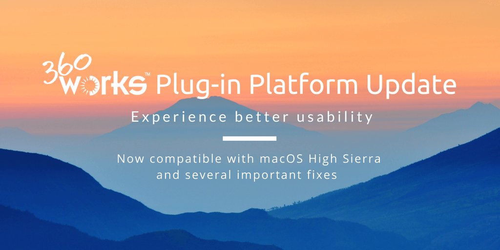 360Works's tweet image. Important update now available for 360Works Plug-ins! Featuring macOS High Sierra compatibility and usability fixes 🛠️ Learn what&apos;s been updated: bit.ly/360newupdate #FileMaker #FileMakerPlugins #360Works
