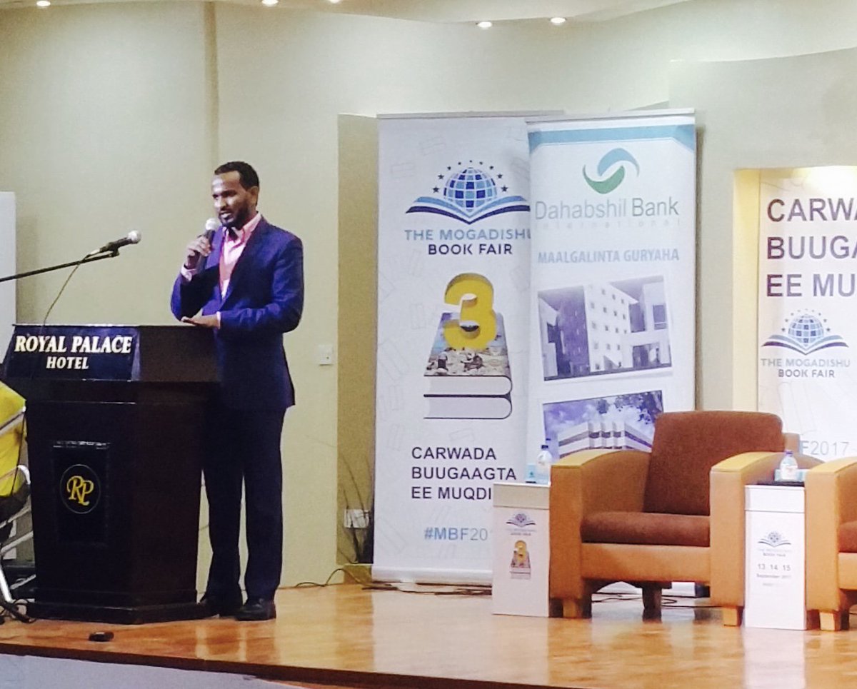 Br_Diini's tweet photo. #MBF2017 was a success alhamdulilah. All those who made it, and continue to make it happen every year, may the Almighty bless you immensely. @IntegrationTV @M_H_Ingiriis @AbdihakimAinte @Dahabshil @USAIDSomalia @premierbankSO @SomaliPM @TheVillaSomalia https://t.co/s2xaQ3tq7x