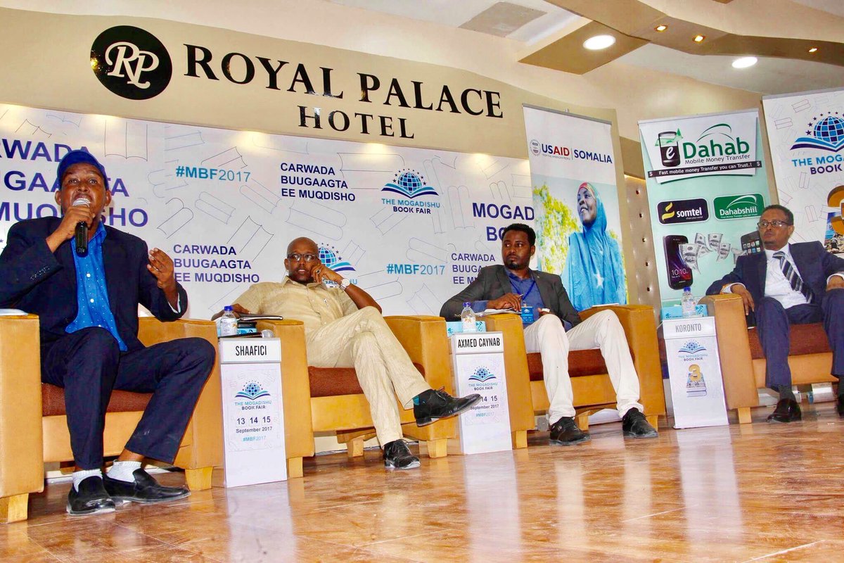 Br_Diini's tweet photo. #MBF2017 was a success alhamdulilah. All those who made it, and continue to make it happen every year, may the Almighty bless you immensely. @IntegrationTV @M_H_Ingiriis @AbdihakimAinte @Dahabshil @USAIDSomalia @premierbankSO @SomaliPM @TheVillaSomalia https://t.co/s2xaQ3tq7x