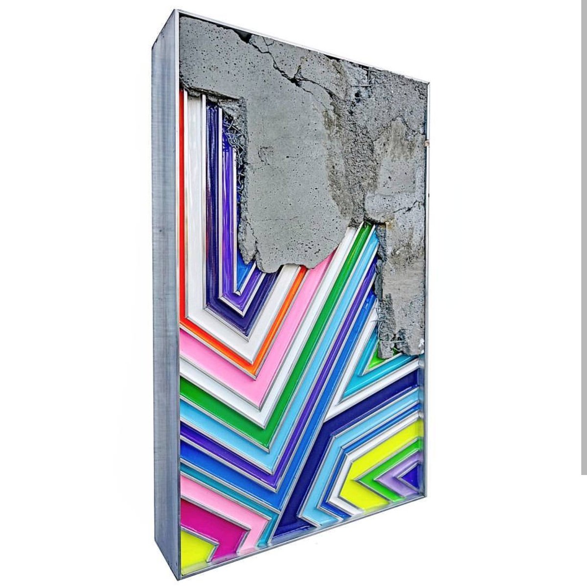 Troystudio's tweet image. Find more of my work at #ContextMiami at @JanKossenART Booth C301. #troysimmons #artwatchers
 #abstractart #burtalism  #contemporaryart #textureart #colorfulart #wynwoodartist #architectureart #concreteart