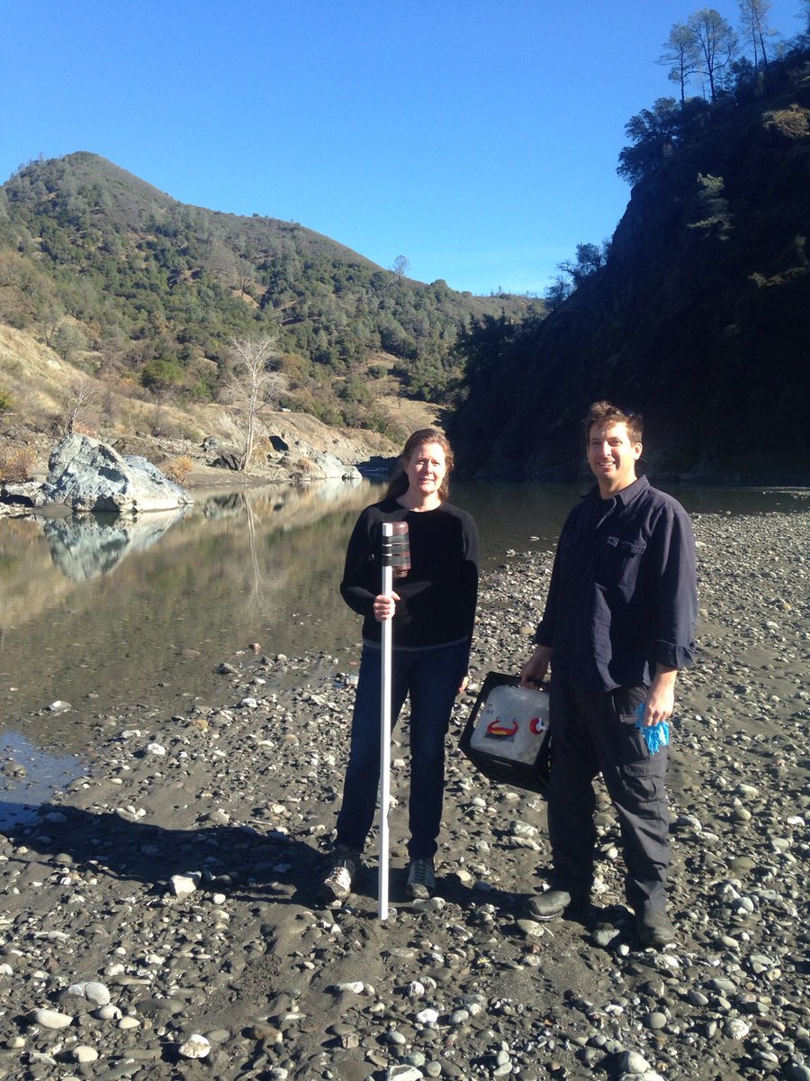 pett_ridge's tweet photo. Sampling the Eel for georespiration project.  #OregonState science https://t.co/S5gEAb7gl4