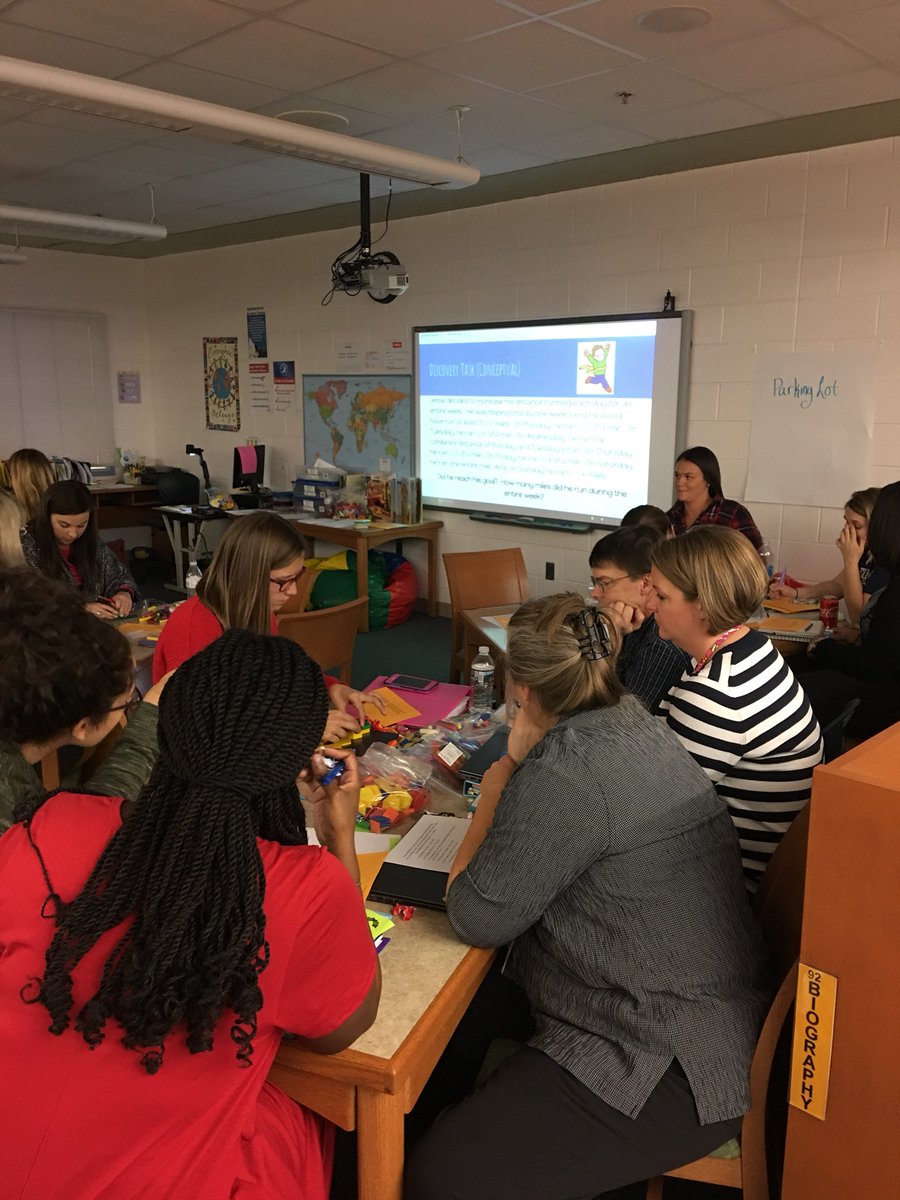 GermantownES's tweet photo. Math PD helps teachers increase their depth of conceptual understanding. #RichProblemSolving #PoseAProblem #AACPSAwesome https://t.co/lrX2zR9gIC