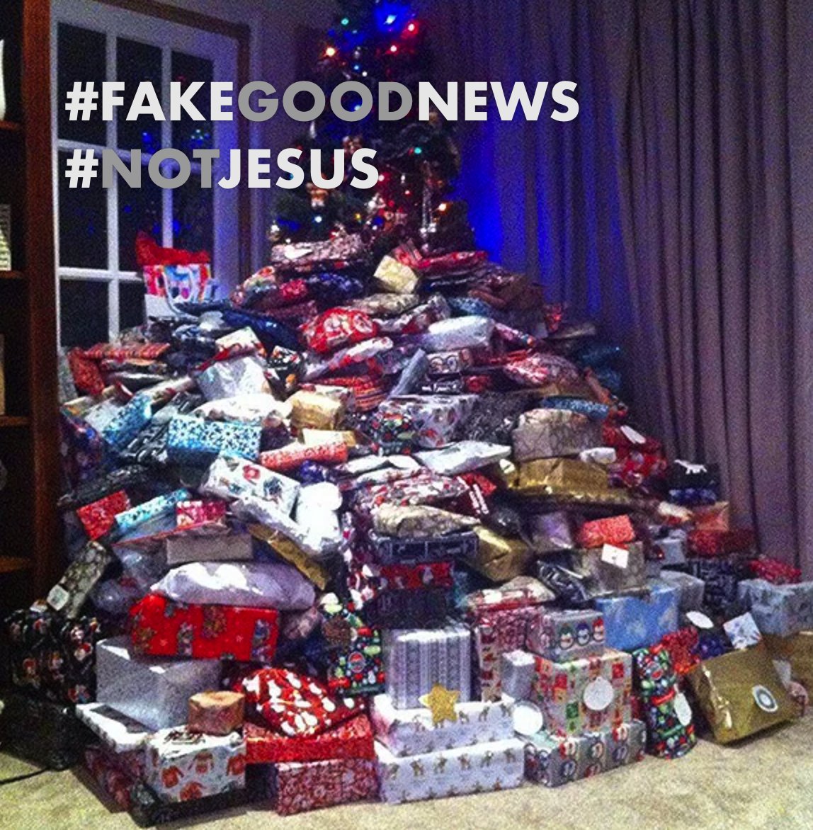 He said to them, "The Son of Man is going to be betrayed into their hands. They will kill him, and after three days he will rise. Honor my life every December by putting up decorations and participating in excessive consumerism" #FakeGoodNews #NotJesus