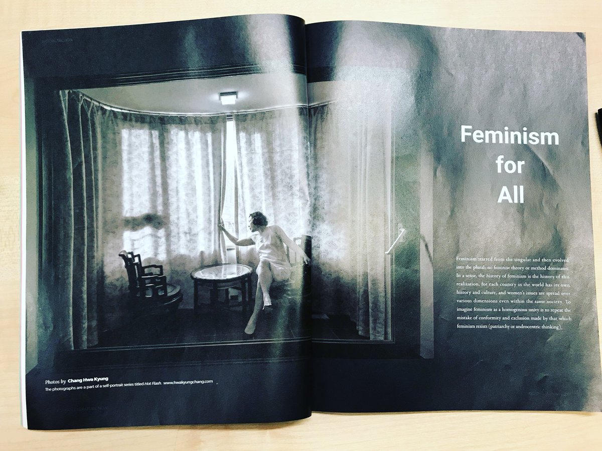 DiyaonKorea's tweet image. “Feminism is a universal project towards the peaceful existence of all genders and is inclusive of both men and women” #article by Professor Kim Syee ‘Feminism for all’ #korealiteraturenow #augustissue #koreanliterature @ltikorea