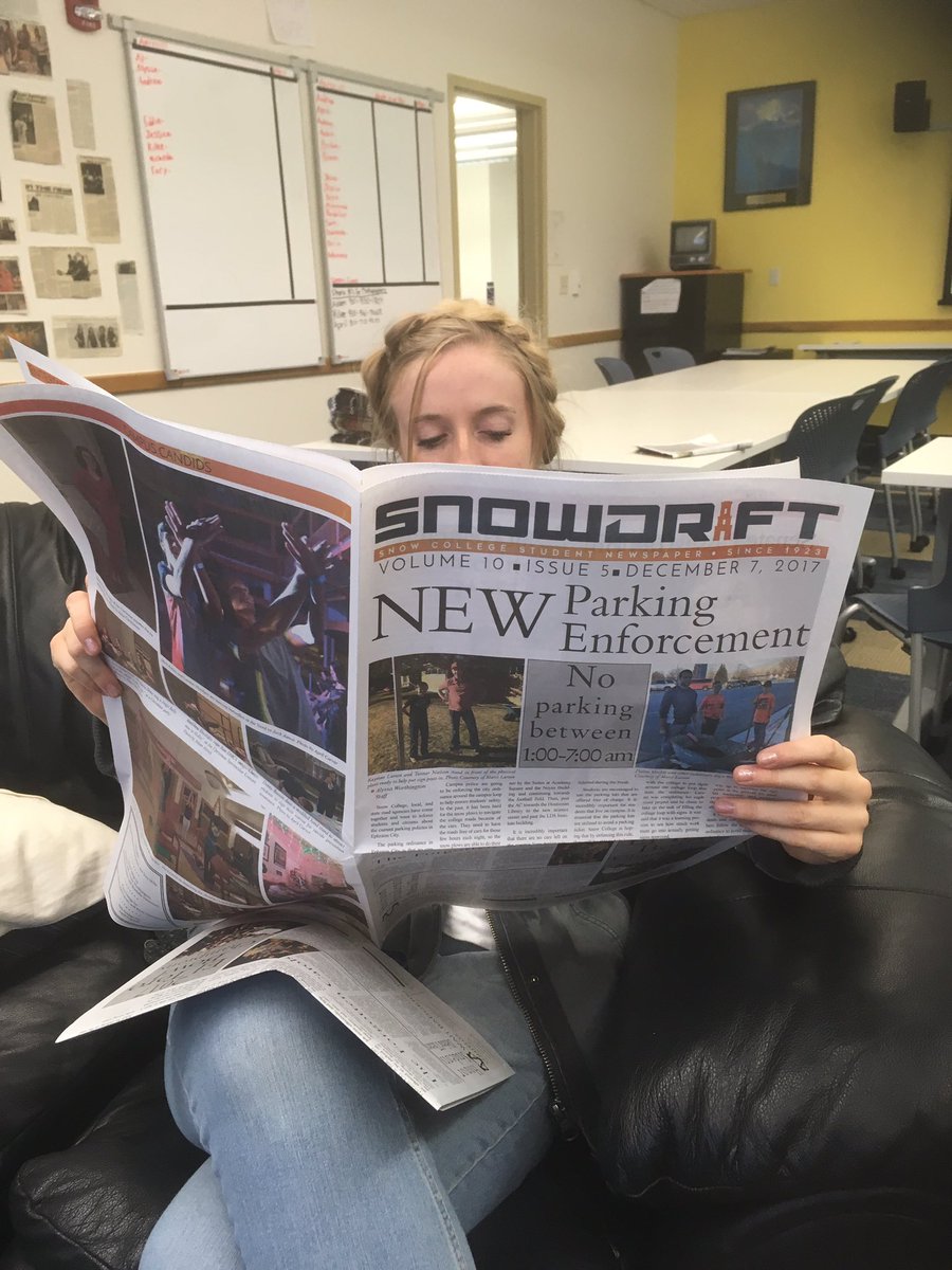 SnowCollegeNews's tweet photo. Be sure to check out our latest edition of the Snowdrift! https://t.co/S82tRjRrgR