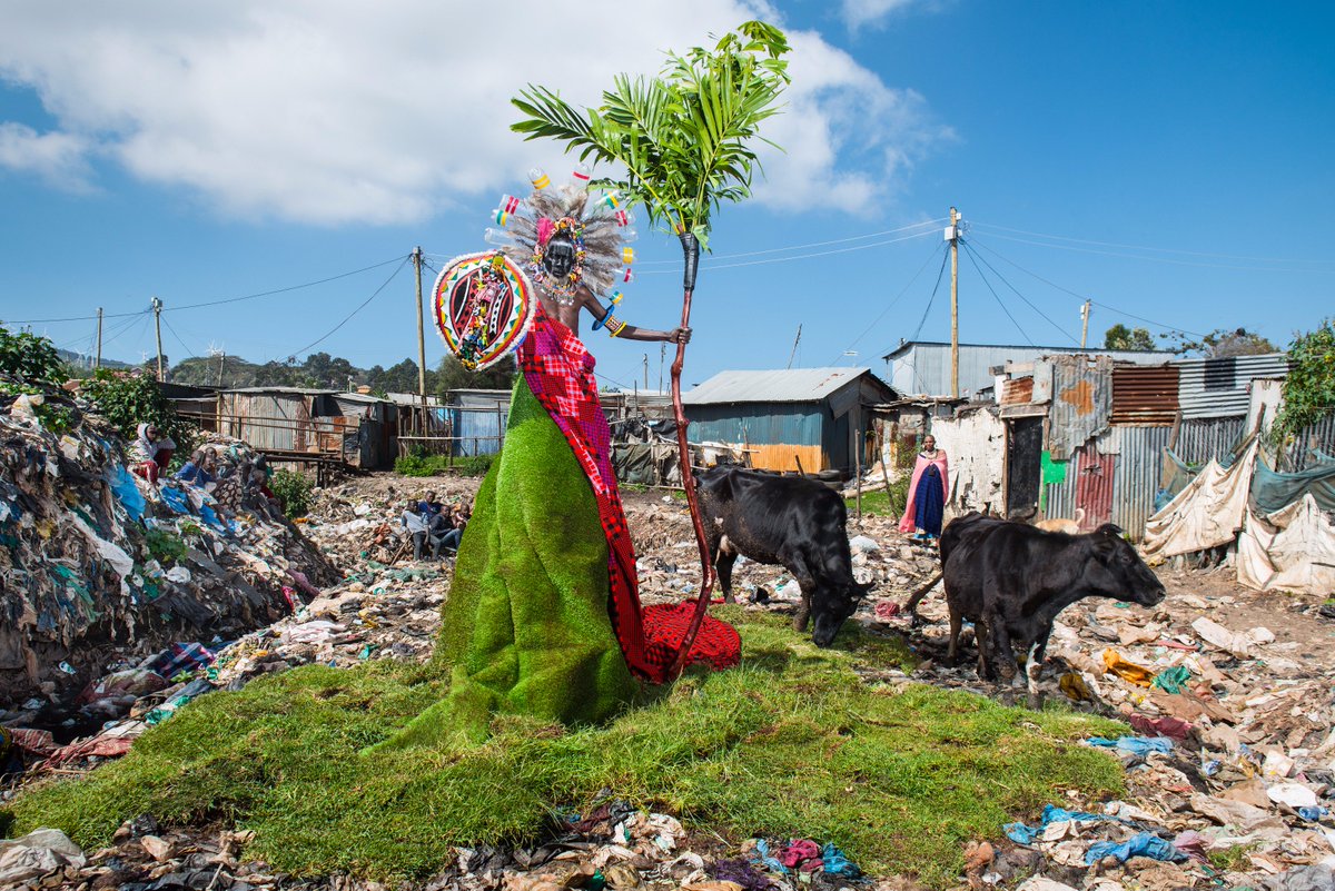 “Marine animals are not the only ones ingesting plastic, cattle do it too. Changing our consumption patterns &amp; banning single-use plastic items, such as Kenya has done with carrier bags, are key measures for tackling this.” Fabrice Monteiro 12th Prophecy #CleanSeas #BeatPollution
