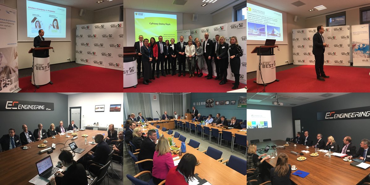 NRWPoland's tweet photo. Delegacja z Południowej Westfalii #ONTOUR (03-06.12) w Krakowie i Wrocławiu: dużo dobrych spotkań, w tym na #AGH, #EIT+, #KPT, #WPT i firmie #ECEngineering oraz realne plany współpracy z partnerami z Małopolski i Dolnego Śląska. https://t.co/rXsuT80iHl