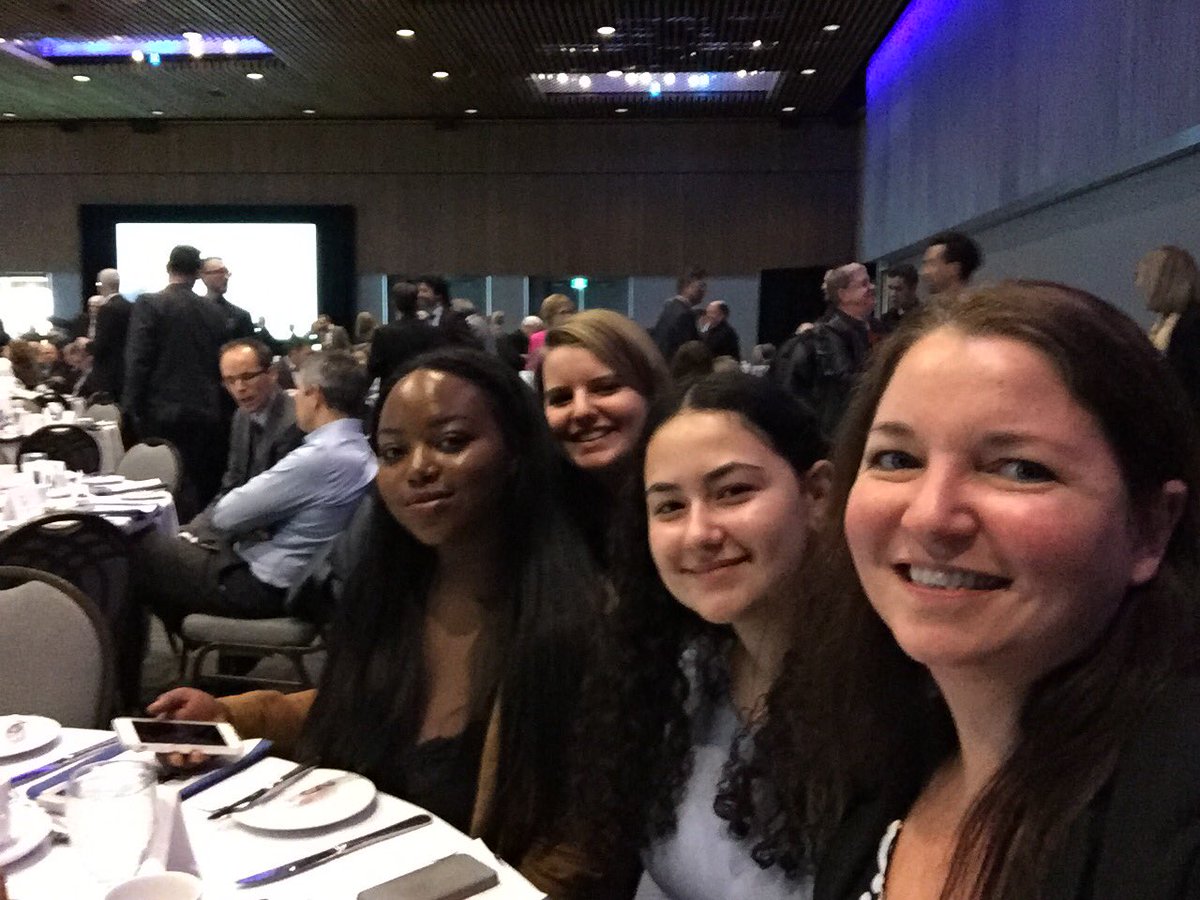 carrieboyer80's tweet photo. @wpcLRSD students enjoyed a delicious lunch while listening to @Brian_Pallister deliver his #SOTP2017 address @TheWpgChamber https://t.co/lNeCeiRUTz