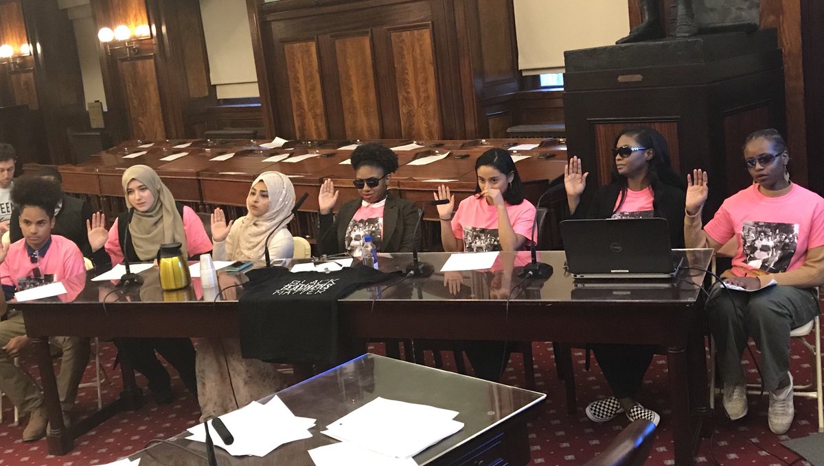 We’ve learned (and pushed) a lot at today’s <a href="/NYCCouncil/">New York City Council</a> hearing on school segregation &amp; diversity ... but here’s the panel I’ve been looking most forward to: students from @integratenyc4me.