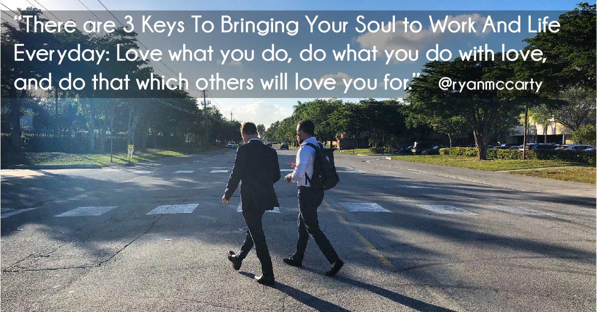 RyanMcCarty's tweet photo. "Love what you do, do what you do with love, and do that which others will love you for." #cultureofgood #dogoodyo https://t.co/TPa2u3yzz7