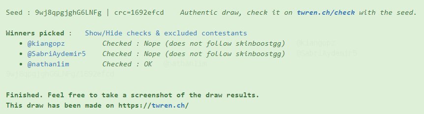 The winner of the Gut Knife Doppler is <a href="/nathan1im/">N</a>, congratulations! 🏆 
24 hours to redeem - DM us!

New giveaways coming in a few minutes! 😋