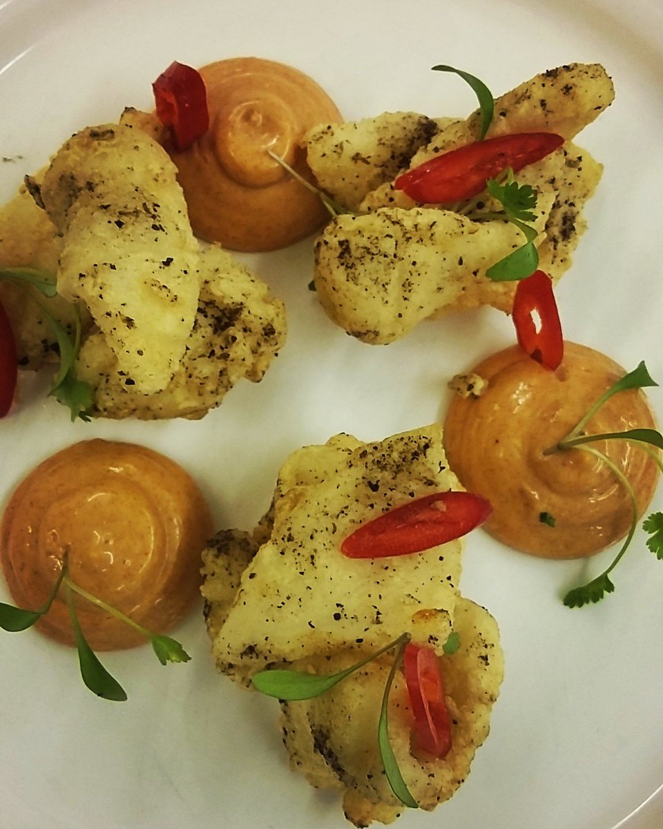 Fresh squid with paprika Aioli #fullerskitchen #newmenu #freshfood #tryitout