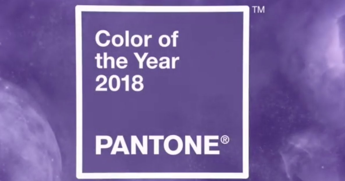 Can’t wait to use this color for inspiration in 2018!!! #pantonecolouroftheyear #ultaviolet #pantone2018 #colorinspirations