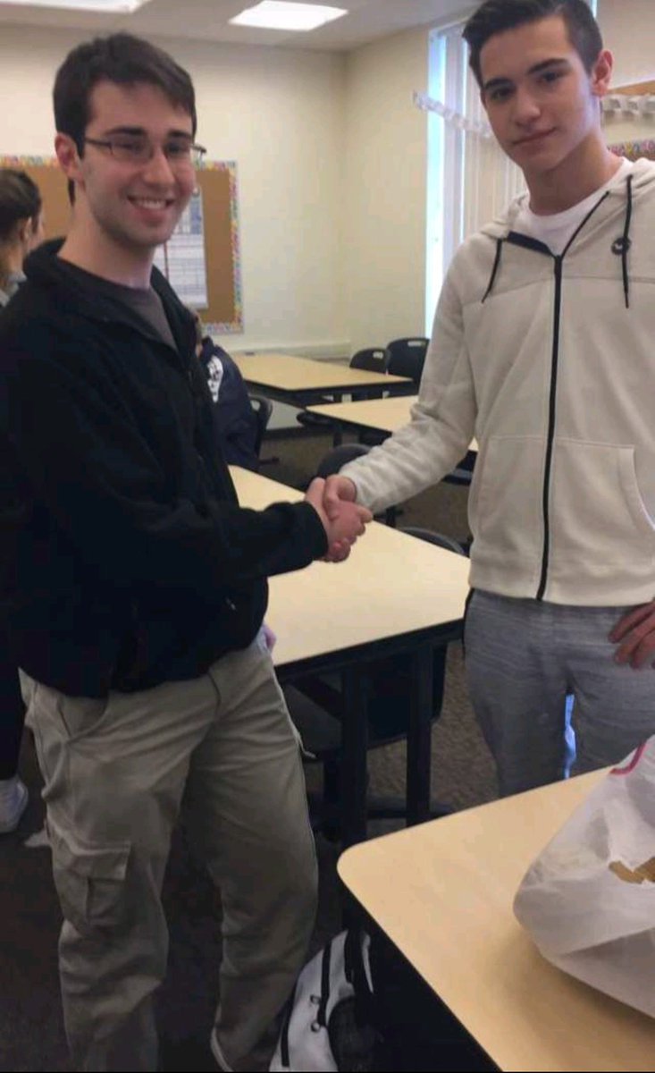 Andrew_MacCaus's tweet photo. After reading both candidates' policies and experiencing the behavior of the Democratic Party, I had a chance to chat with Mr. Holley regarding his platform. I have decided to officially endorse him for POTUS. @CHolley2017 will secure our future! #APGovMockElection https://t.co/2xR6rYtAFU