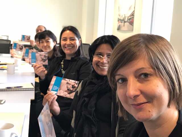 UofT's tweet photo. Seven thousand and counting. Thatβs the number of #SupportTheReport postcards handed out and signed to date by #UofT students, faculty and staff so far, including these researchers @JHIevents! Join us at a postcard signing event during exams: https://t.co/0heERUUssK https://t.co/gNTKPERjNf