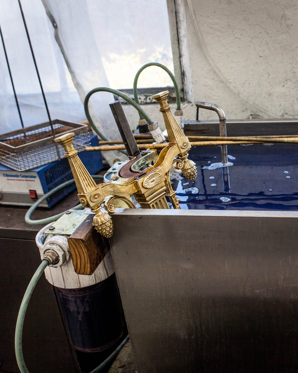 Things turn upside down when #andirons dip into the plating pool