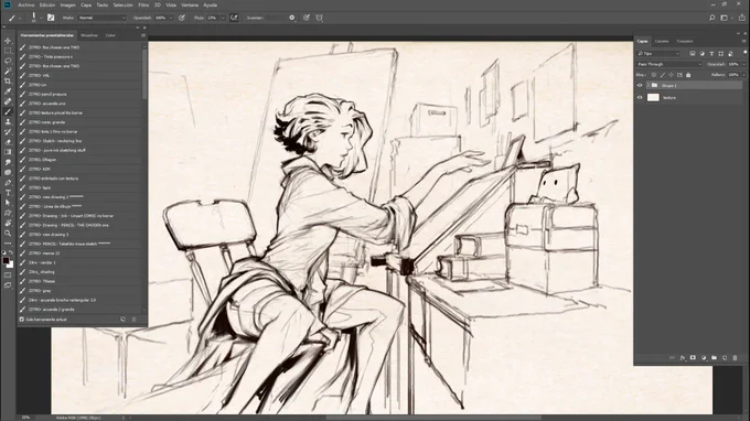 -Hmmn... what is this?
#wip #drawing #sketch #illustrations #comic #story #storytelling #comic #panel 
