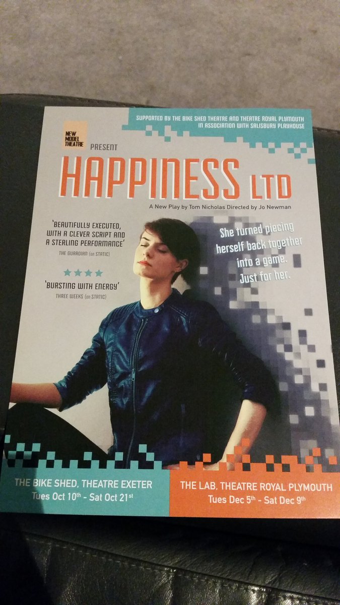 If you're in the Plymouth area in the next couple of days, go and see this. For nerds/non-nerds alike. Congrats <a href="/NewModelTheatre/">New Model Theatre</a> - loving your work!