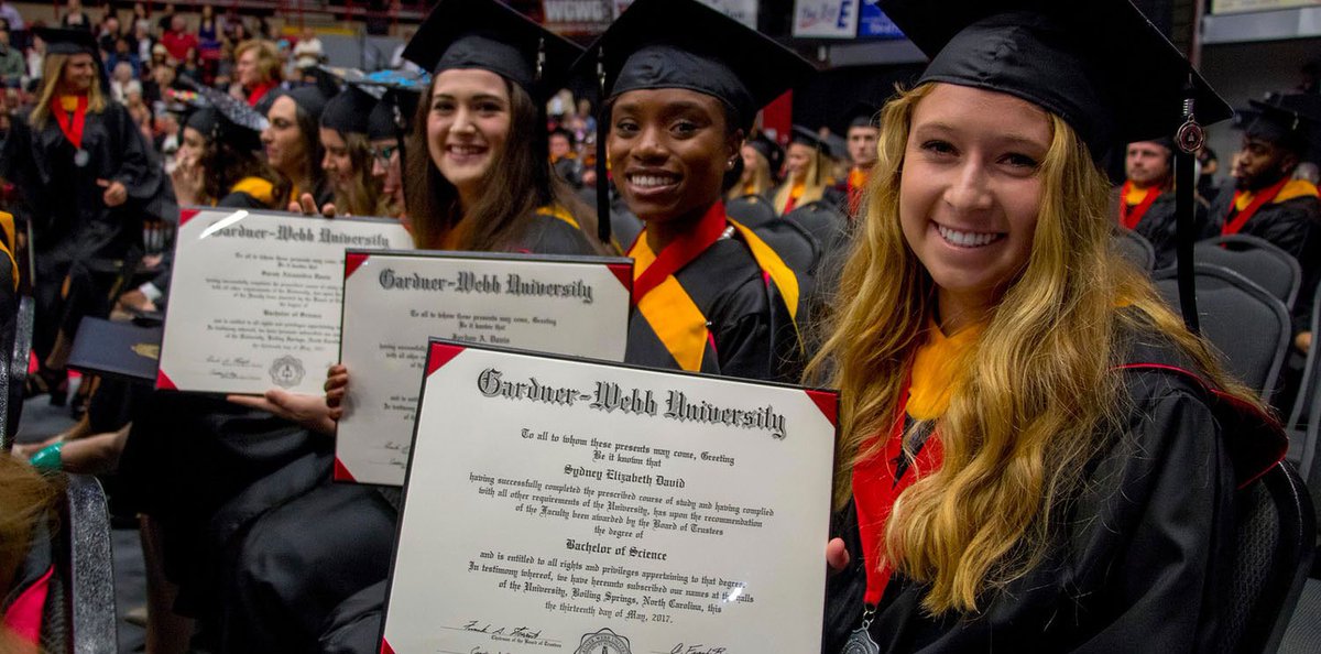 gardnerwebb's tweet photo. Gardner-Webb University will award +200 degrees during the 2017 Fall Commencement on Saturday, Dec. 16 at 10 a.m. Share your excitement using #GWUgrad17: https://t.co/quPaWDtKpm https://t.co/0jcLRZKDys
